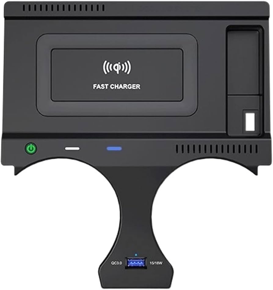 15W 車 QI モバイルワイヤレス充電器 BMW X3 G01 X4 G02 2018-2022  インテリアモディフィケーションモバイルワイヤレス充電パネルと互換性あり